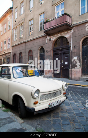 Trabant vettura a Budapest, Ungheria Foto Stock