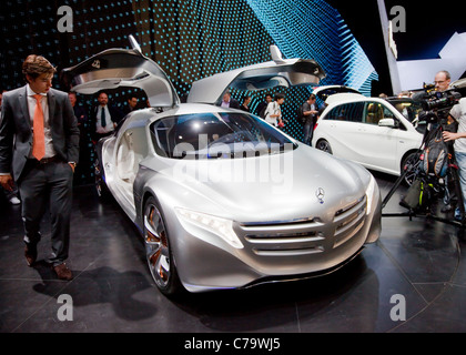 Nuova Mercedes Benz concept car F125 sull'IAA 2011 International Motor Show di Francoforte, Germania Foto Stock