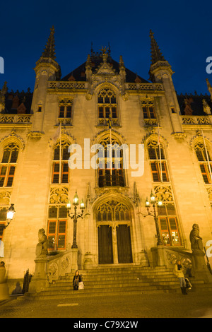 Provinciaal Hof, Corte Provinciale, Markt, la piazza del mercato di Bruges, Brugge, Fiandre Occidentali, Regione fiamminga, Belgio Foto Stock