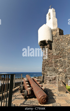 Fort Castillo de San Miguel, a Garachico, Tenerife, Isole Canarie, Spagna, Europa Foto Stock