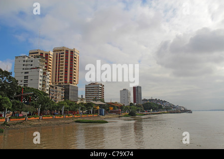 La sezione settentrionale di Malecon 2000 di Guayaquil, Ecuador Foto Stock