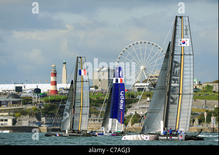 Coppa America World Series vela evento in Plymouth. Foto Stock