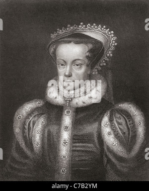 Maria I, 1516 - 1558. Queen regnant di Inghilterra e Irlanda. Foto Stock