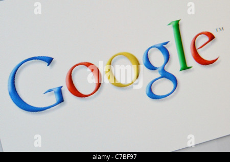 Sito web Google screenshot Foto Stock