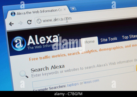 Alexa screenshot del sito web Foto Stock