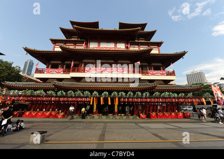 Dente del Buddha reliquia del tempio e Museum, South Bridge Road, Chinatown, Singapore Foto Stock