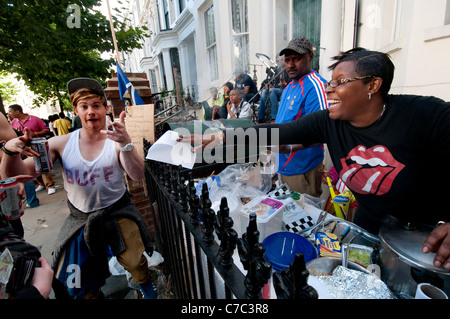 Notting Hill ovest annuale Carnevale Indiana a Londra 2011 Foto Stock