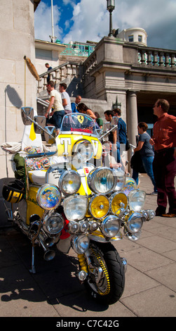 Lambretta al Mods Weekender 2011 Brighton Foto Stock