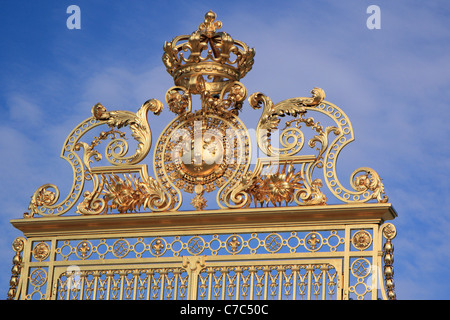 Il Golden Gate del Chateau de Versailles, Francia Foto Stock
