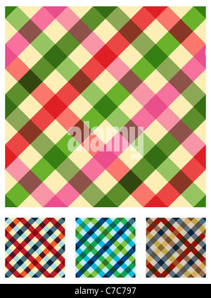 Cibo, ristorante, tovaglia Progettazione menu. Texture multicolori seamless pattern. Foto Stock