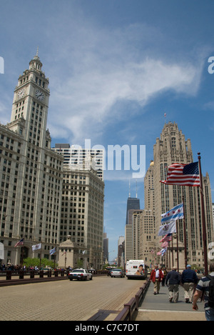 Michigan Avenue, Chicago, Illinois, Stati Uniti d'America Foto Stock