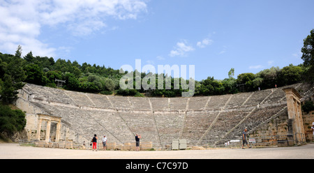 Epidauro Peloponneso Grecia theatre Foto Stock