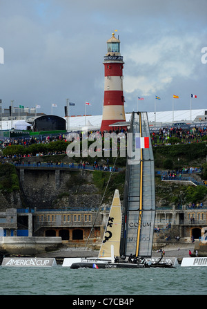 Coppa America World Series vela evento in Plymouth. Foto Stock