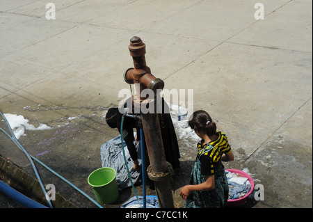 Il siriano profughi in Turchia., Guvecci's camp. Foto Stock