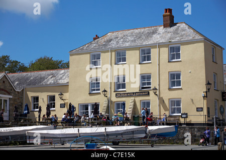 Pier House Hotel & Restaurant a Charlestown, St Austell, Cornwall nel Maggio Foto Stock