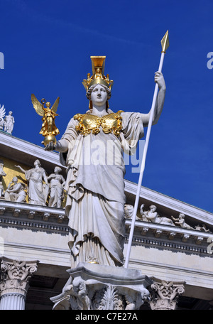 Parlamento austriaco edificio, Vienna, Austria, le Case del Parlamento dell'Austria. Foto Stock