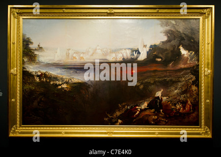 Apocalisse, una mostra alla Tate Britain del lavoro di John Martin (1789-1854). Noto per le sue scene di distruzione apocalittica Foto Stock