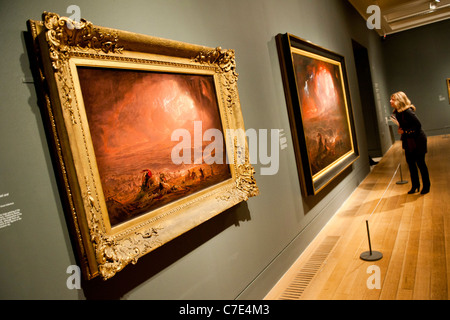 Apocalisse, una mostra alla Tate Britain del lavoro di John Martin (1789-1854). Noto per le sue scene di distruzione apocalittica Foto Stock