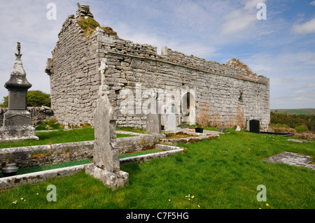 Xiii secolo Carron chiesa in The Burren, Co. Clare, Irlanda Foto Stock