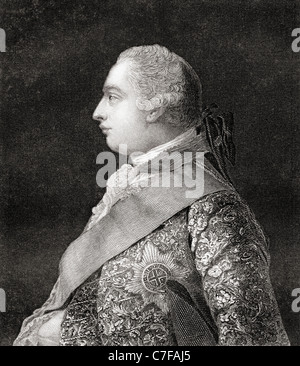 George III, 1738 - 1820. Re di Gran Bretagna e Irlanda. Foto Stock