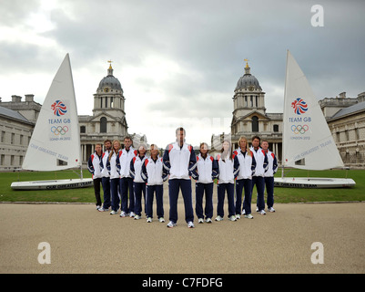 TeamGB annuncia il primo gli atleti devono essere selezionati per le Olimpiadi di Londra 2012. Vecchio Collegio Navale. Greenwich. Londra Foto Stock