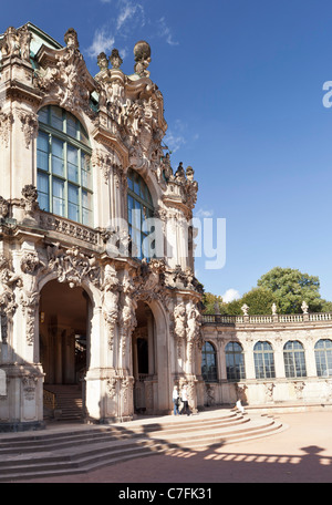 Wallpavillion presso il palazzo Zwinger - Dresda, Sassonia, Germania, Europa Foto Stock