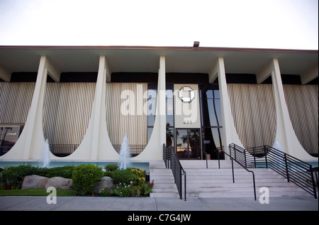 Iconico Chase Bank Building a Palm Springs - CA Foto Stock