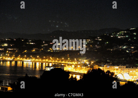 Oggetti volanti non identificati fotografati da Sainte Maxime in Francia sulla Costa Azzurra Foto Stock