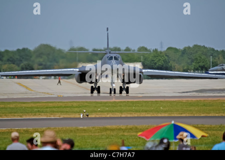 Rockwell B-1 Lancer bombardiere supersonico sul display Royal International Air Tattoo Foto Stock