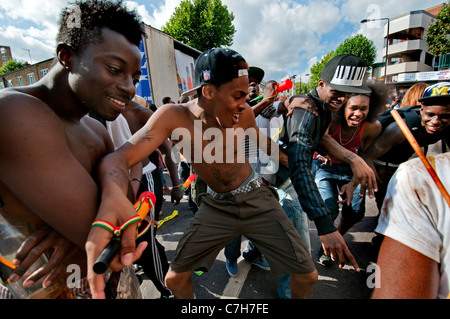 Notting Hill ovest annuale Carnevale Indiana a Londra 2011 Foto Stock