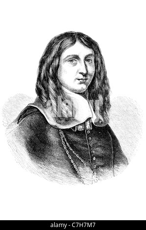 Richard Cromwell Oliver ritratto signore Protector Inghilterra Scozia e Irlanda comandante dell esercito militare Consiglio Privy europeo Foto Stock