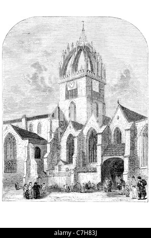 La Cattedrale di St Giles High Kirk di Edimburgo architettura Religione Il culto della Chiesa di Scozia crown steeple city Royal Mile. Relig Foto Stock