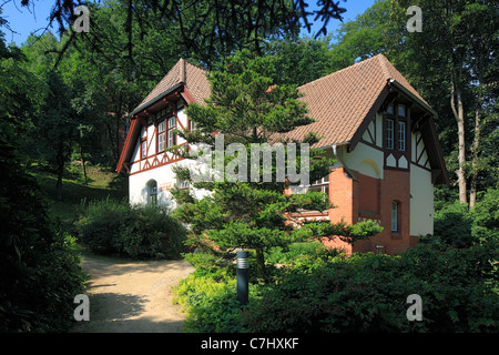 Alter Botanischer Garten, Literaturhaus von Schleswig-Holstein, Kiel, Kieler Foerde, Ostsee, Schleswig-Holstein Foto Stock