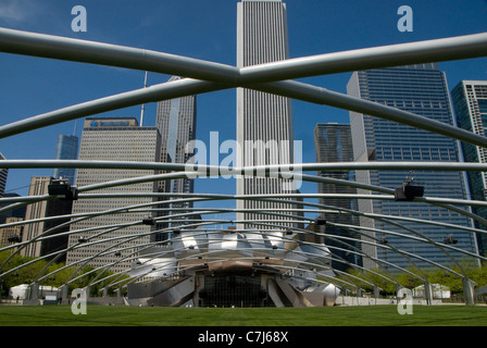 Chicago Opera Theater, il Millennium Park di Chicago, Illinois, Stati Uniti d'America Foto Stock