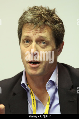 HUGH GRANT HACKED OFF LIBERALE CAMPAGNA C 18 settembre 2011 CPI BIRMINGHAM INGHILTERRA Foto Stock