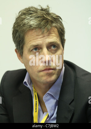 HUGH GRANT HACKED OFF LIBERALE CAMPAGNA C 18 settembre 2011 CPI BIRMINGHAM INGHILTERRA Foto Stock