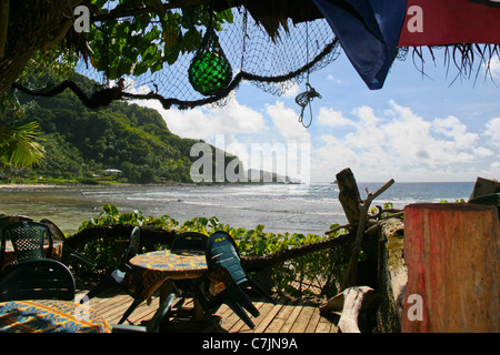 Il Tisa's Barefoot Bar Pago Pago Samoa Americane, Oceano Pacifico. Foto Stock
