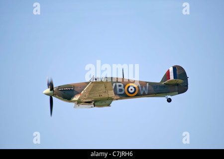 Hawker Hurricane da RAF BBMF sul display Royal International Air Tattoo evento Luglio 16, 2006 a Fairford, Regno Unito Foto Stock