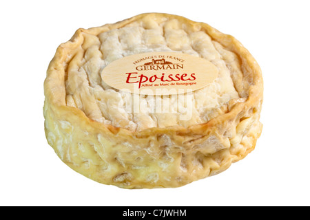 Epoisse de Bourgogne, AOC, un odore forte, morbido e il latte di vacca, a crosta lavata formaggio francese. Charles Lupica Foto Stock