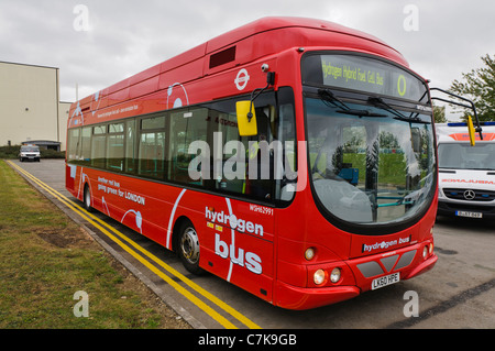 Trasporto per Londra a celle di combustibile ad idrogeno bus alimentato Foto Stock