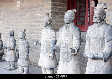 Famoso e antico guerrieri di terracotta di Xian, Cina Foto Stock