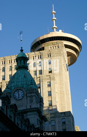 Seymour Center e il centro del porto belvedere nel centro cittadino di Vancouver, British Columbia, Canada Foto Stock