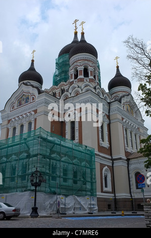 La Cattedrale Alexander Nevsky, Tallinn, Estonia Foto Stock