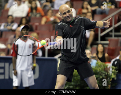 Andre Agassi - Champions Series - Tennis leggende sulla corte 2011 Foto Stock