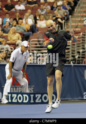 Andre Agassi - Champions Series - Tennis leggende sulla corte 2011 Foto Stock