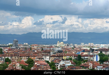 Vista dalla città di Sofia, capitale della Bulgaria Foto Stock