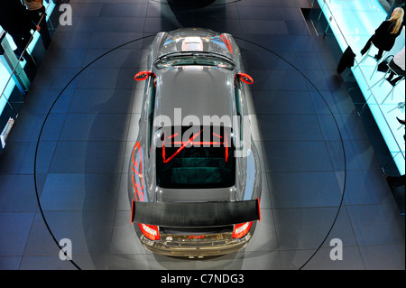Premiere mondiale, Porsche 911 GT3 RS auto sportiva, IAA International Motor Show 2009, Frankfurt am Main, Hesse, Germania Foto Stock