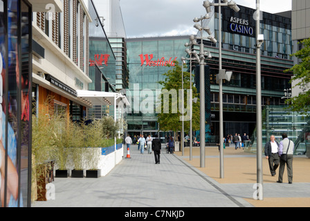 Westfield Stratford City Shopping Centre di Londra, Inghilterra Foto Stock