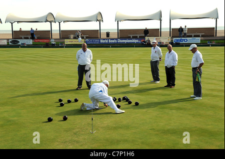 Il Britannia Bowlings verdi Great Yarmouth Norfolk England Regno Unito Foto Stock