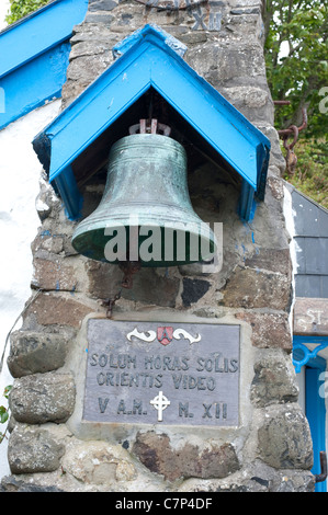 St Gobban la Chiesa in Portbradden, la più piccola chiesa in Irlanda Foto Stock